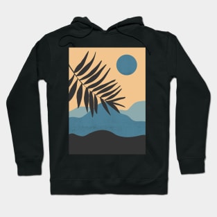 Minimalistic Art Of Mountains And Sunset Hoodie